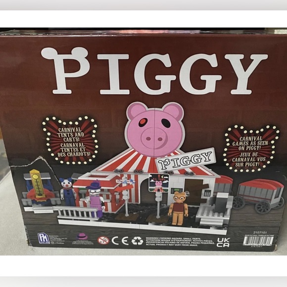 Roblox Piggy Carnival New Building Set w/ Figures & DLC Code 356 Pcs New - Picture 2 of 3